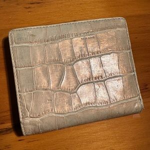 Kenneth Cole Iridescent “Croc” Skin Wallet